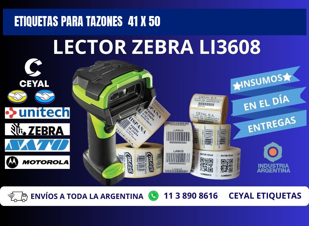 ETIQUETAS PARA TAZONES 41 x 50