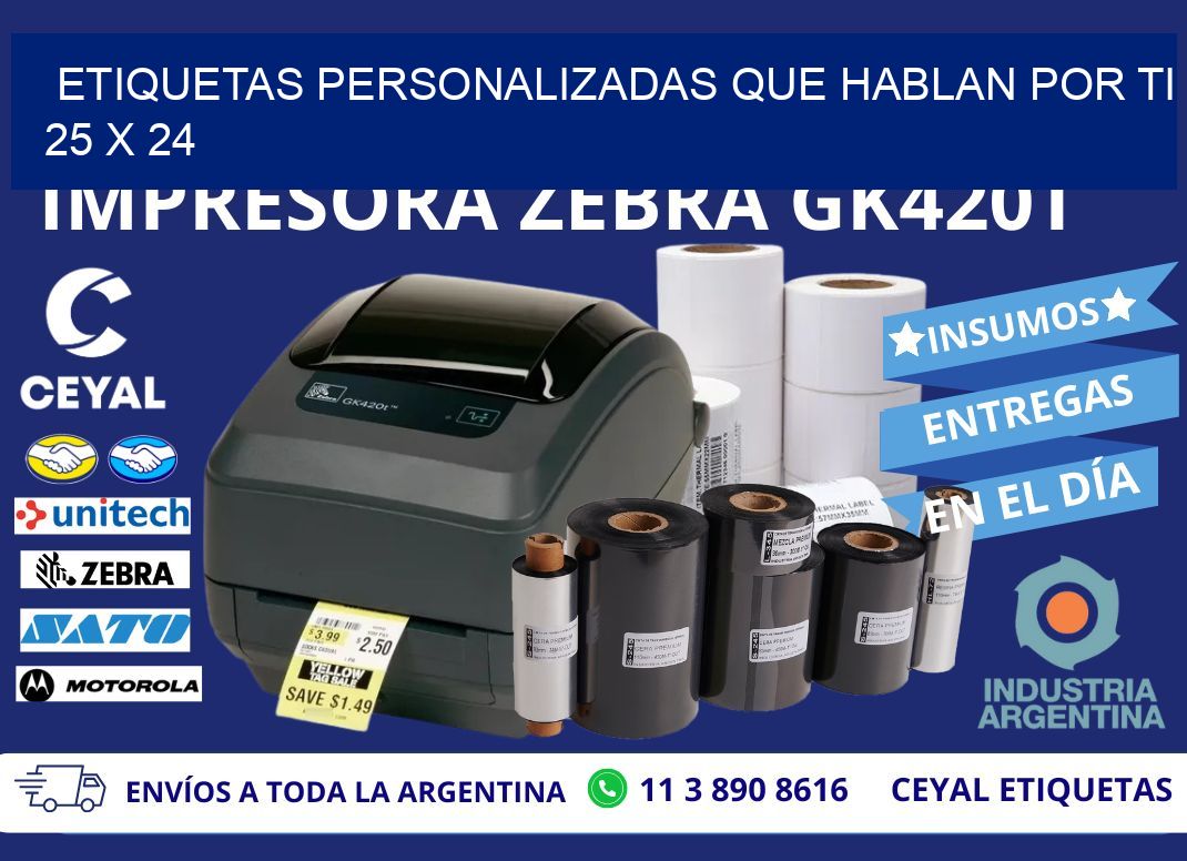 Etiquetas Personalizadas que Hablan por Ti 25 x 24