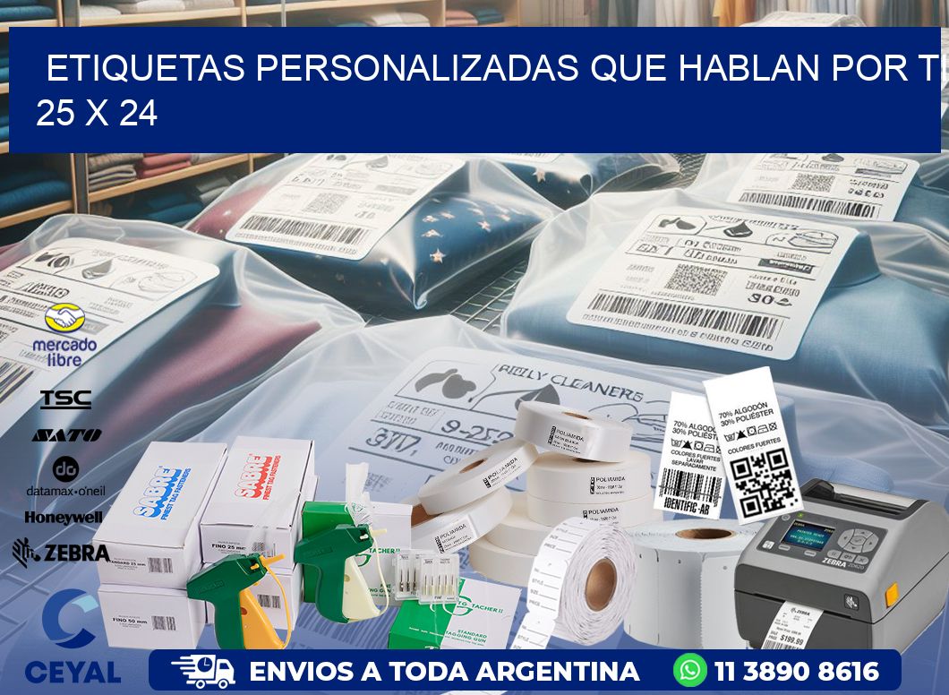 Etiquetas Personalizadas que Hablan por Ti 25 x 24