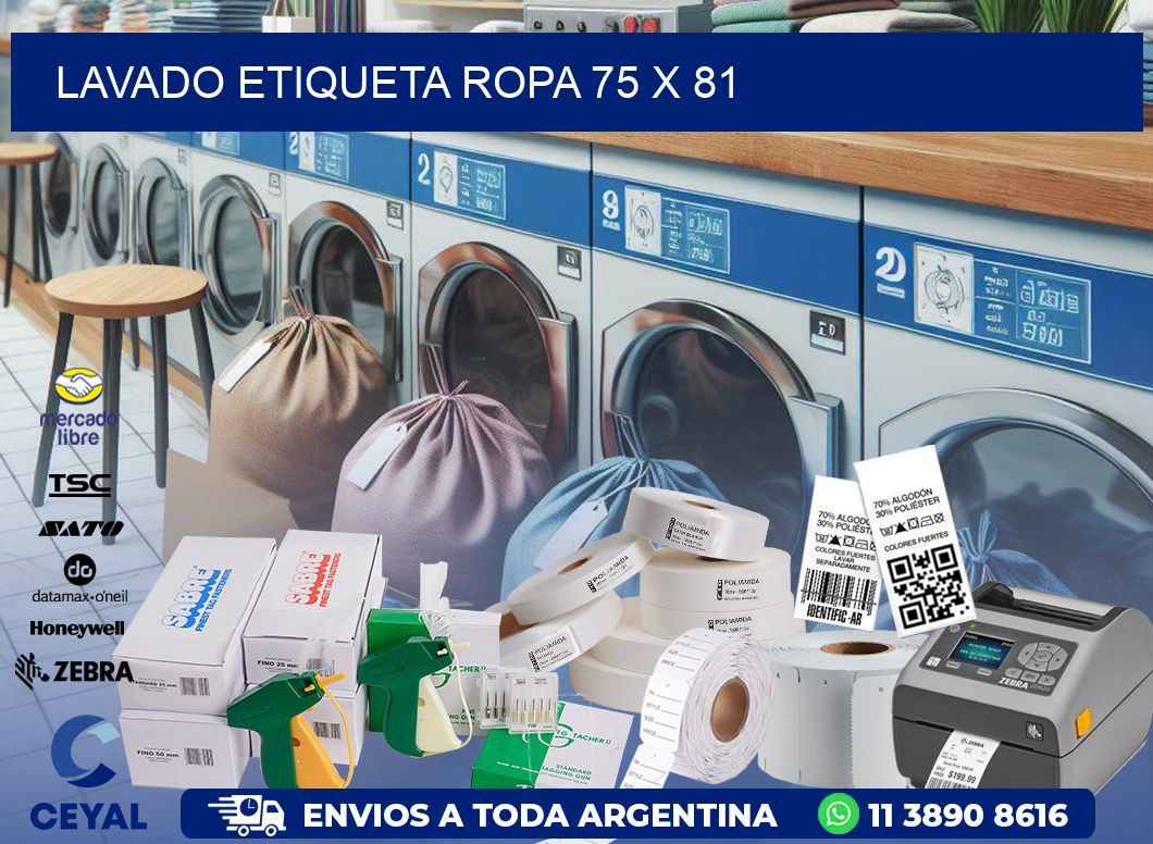 LAVADO ETIQUETA ROPA 75 x 81