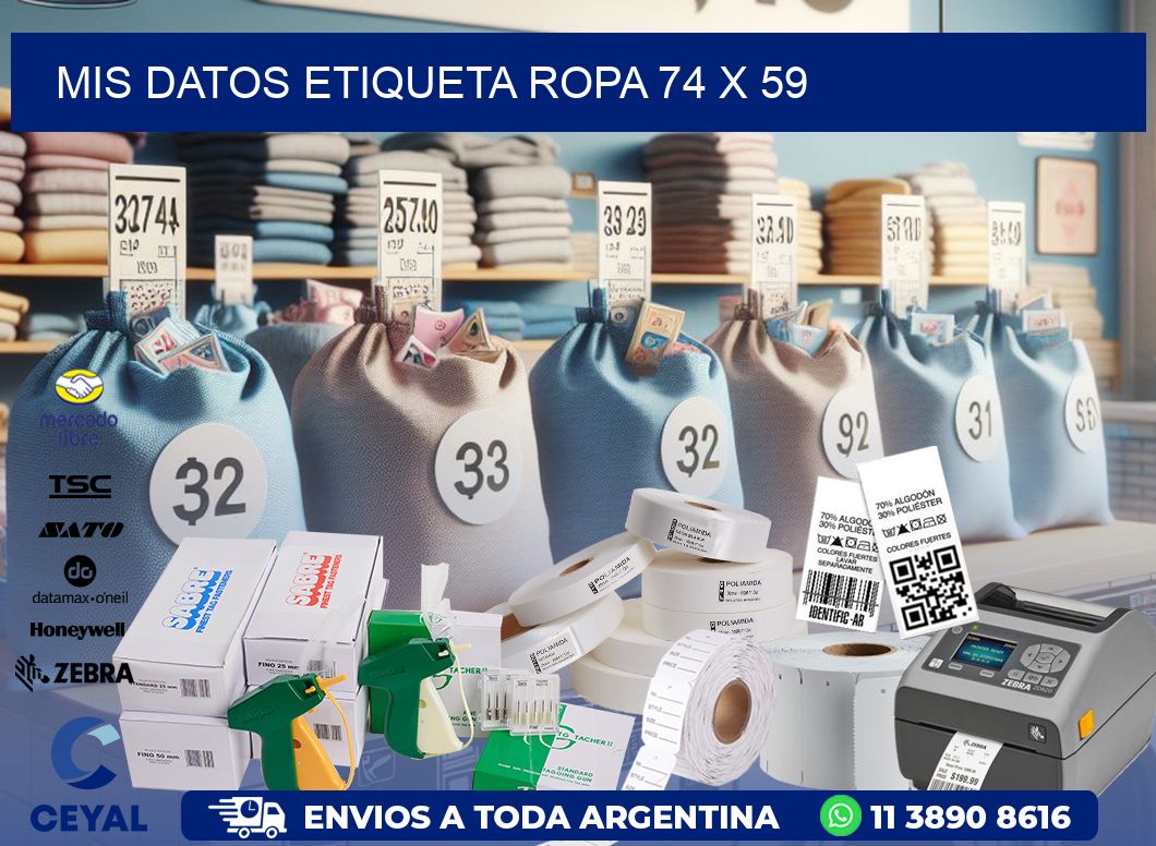 MIS DATOS ETIQUETA ROPA 74 x 59