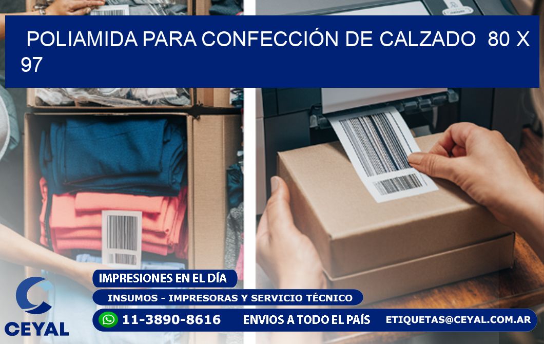 POLIAMIDA PARA CONFECCIÓN DE CALZADO 80 x 97