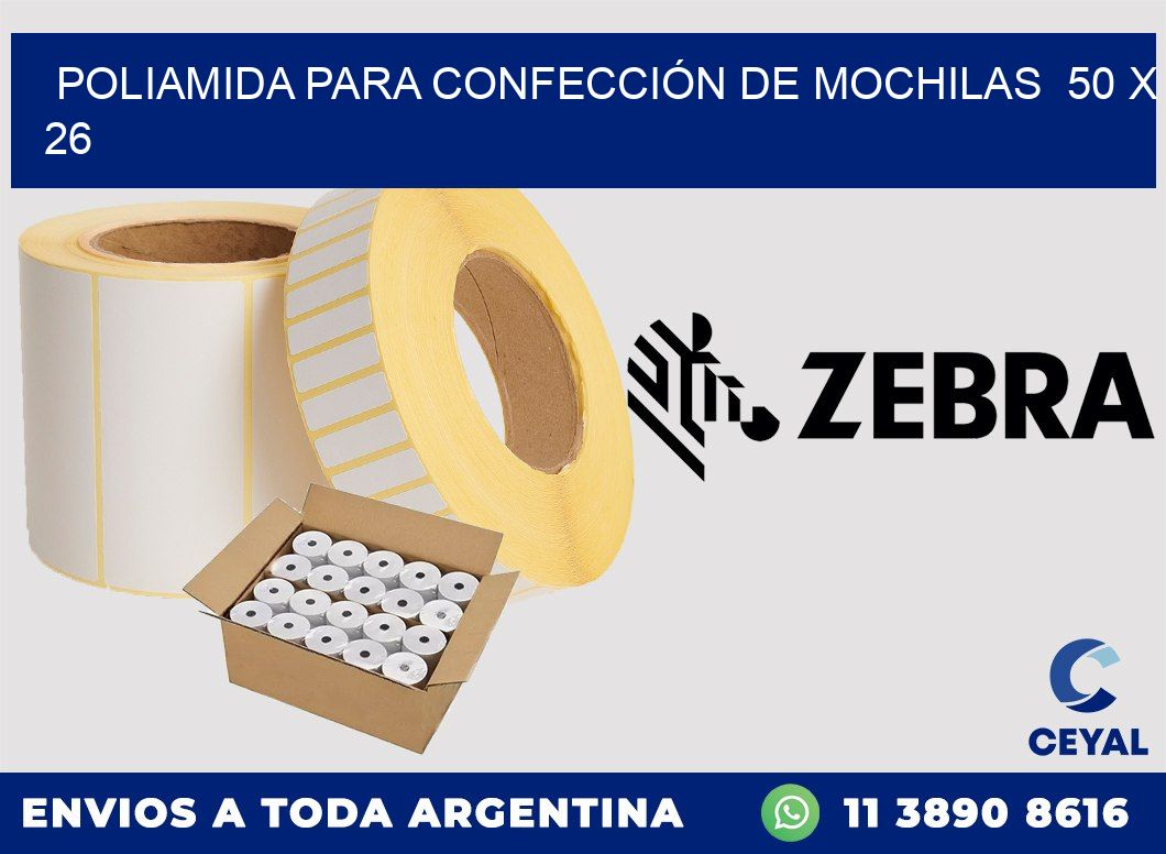POLIAMIDA PARA CONFECCIÓN DE MOCHILAS  50 x 26