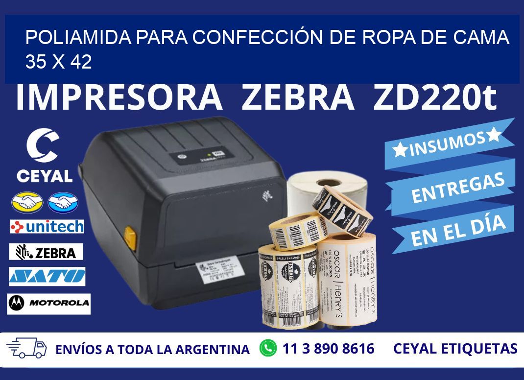 POLIAMIDA PARA CONFECCIÓN DE ROPA DE CAMA 35 x 42