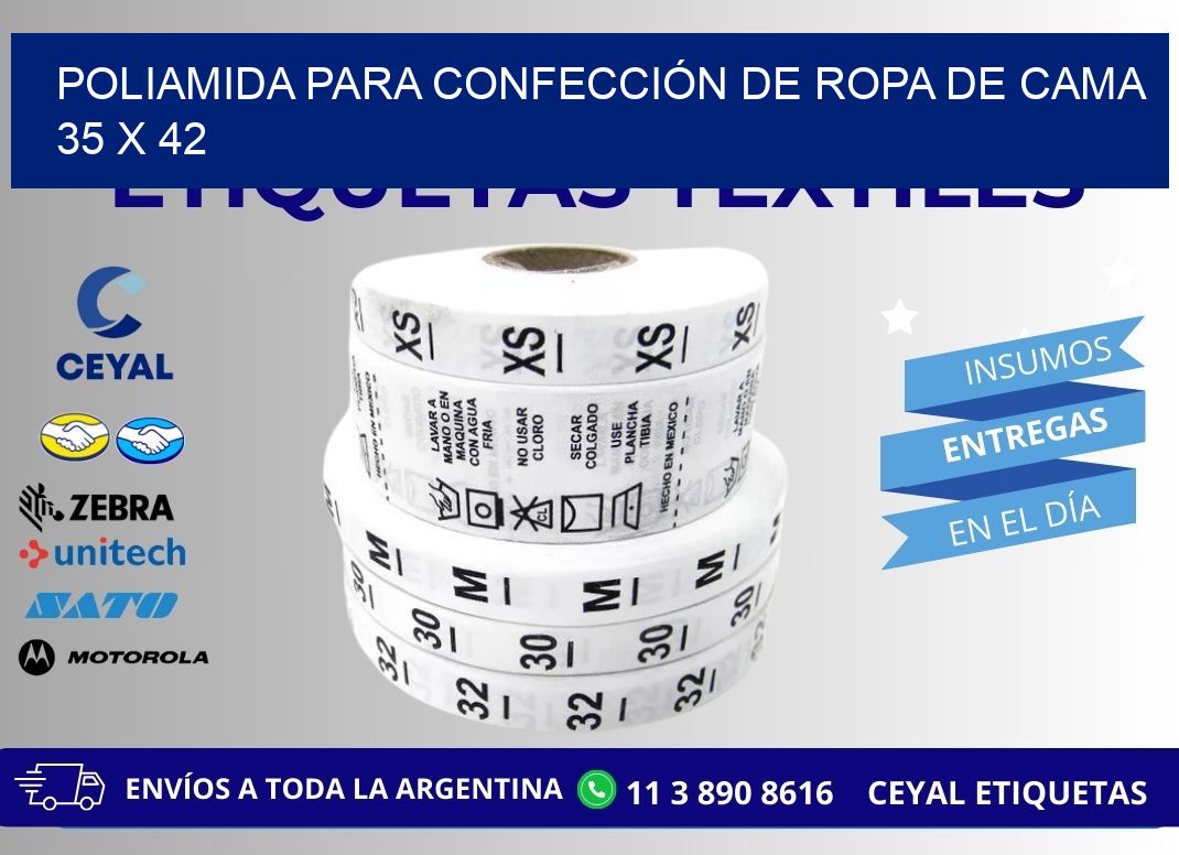 POLIAMIDA PARA CONFECCIÓN DE ROPA DE CAMA 35 x 42