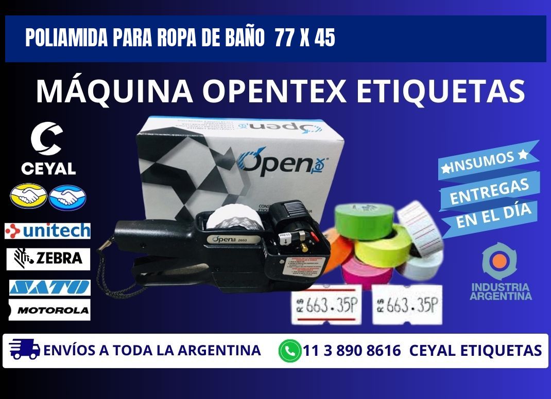 POLIAMIDA PARA ROPA DE BAÑO 77 x 45