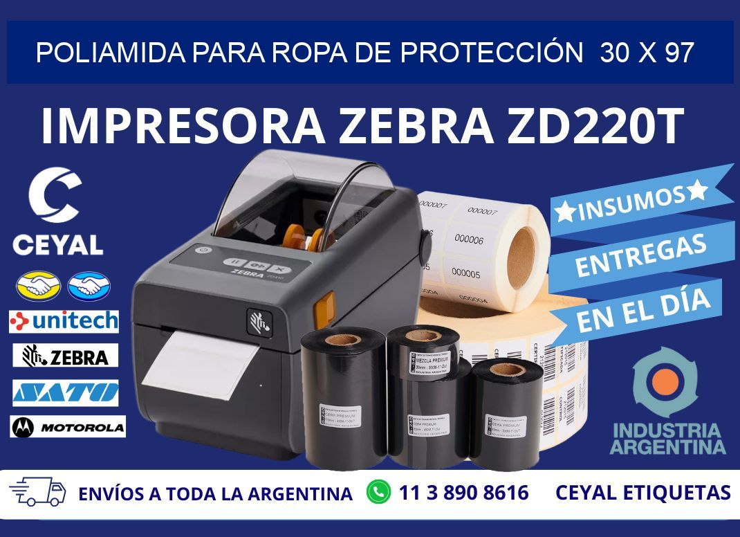 POLIAMIDA PARA ROPA DE PROTECCIÓN 30 x 97