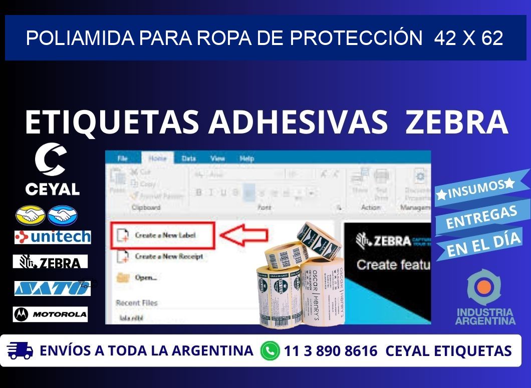POLIAMIDA PARA ROPA DE PROTECCIÓN 42 x 62