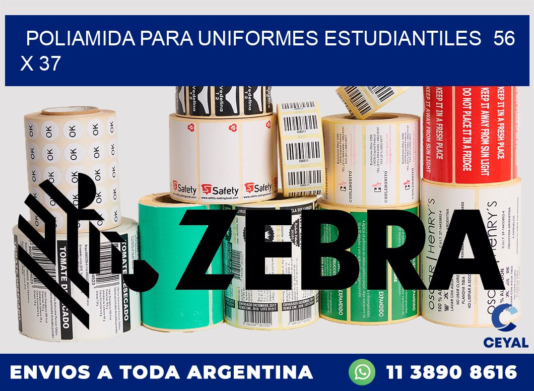 POLIAMIDA PARA UNIFORMES ESTUDIANTILES 56 x 37