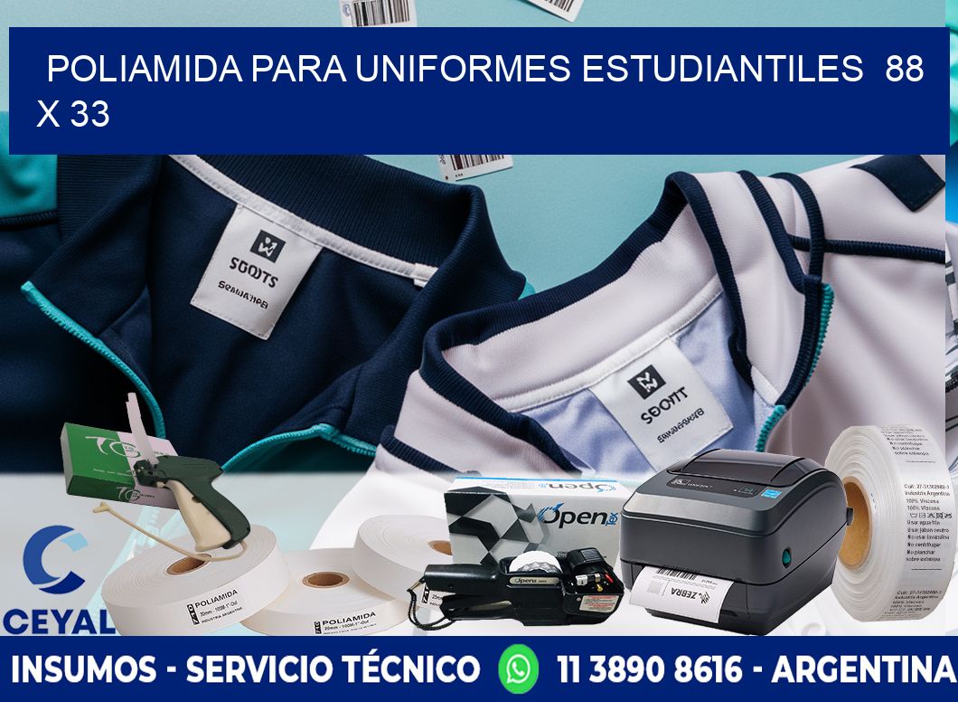 POLIAMIDA PARA UNIFORMES ESTUDIANTILES  88 x 33