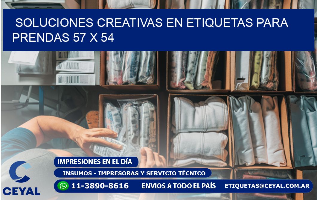 Soluciones Creativas en Etiquetas para Prendas 57 x 54