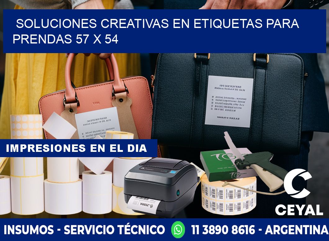 Soluciones Creativas en Etiquetas para Prendas 57 x 54