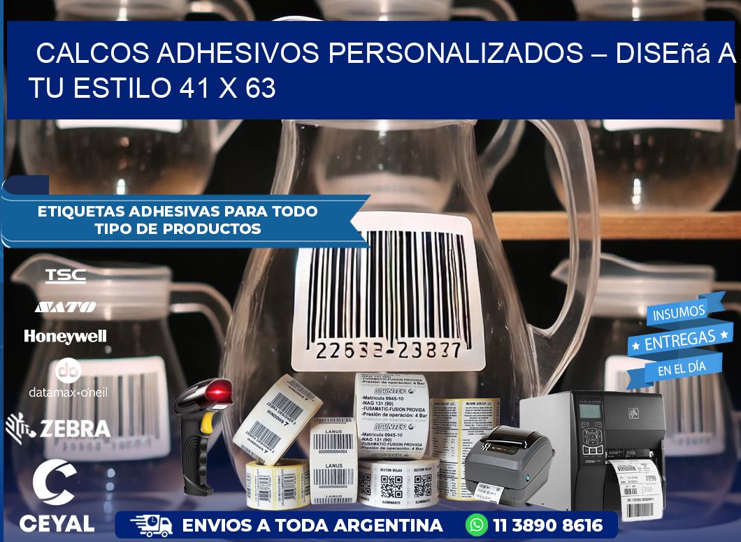 Calcos Adhesivos Personalizados – Diseñá a Tu Estilo 41 x 63