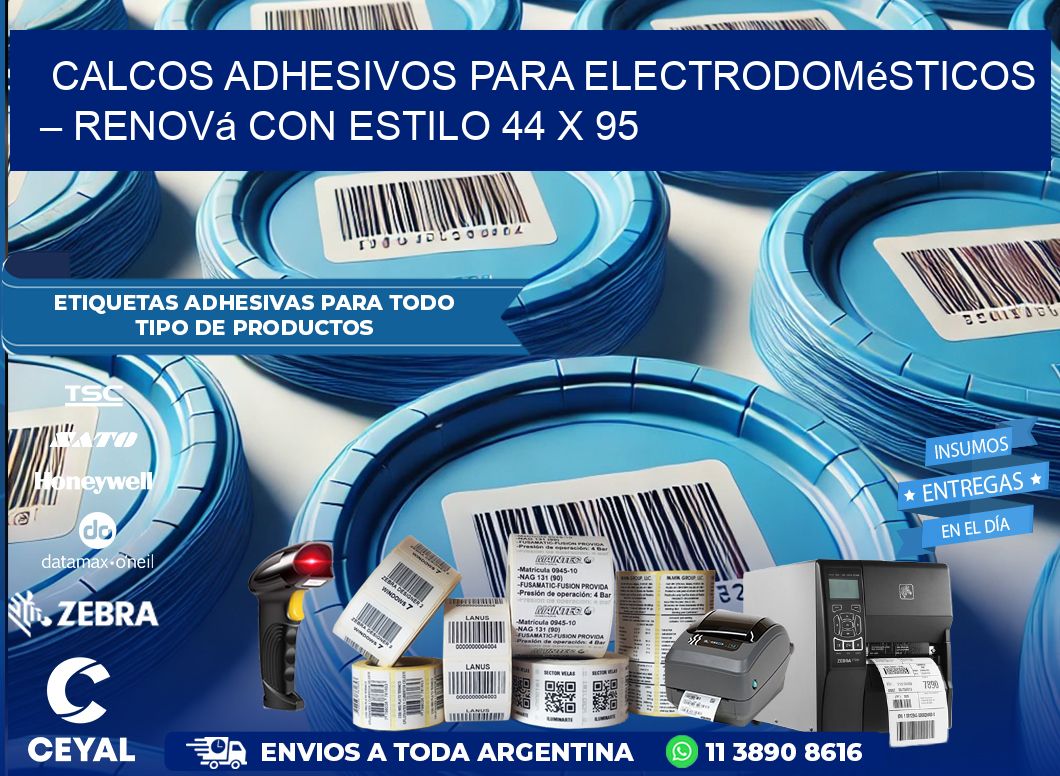 Calcos Adhesivos para Electrodomésticos – Renová con Estilo 44 x 95