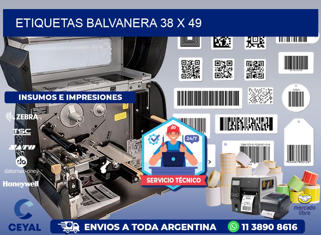Etiquetas Balvanera 38 x 49