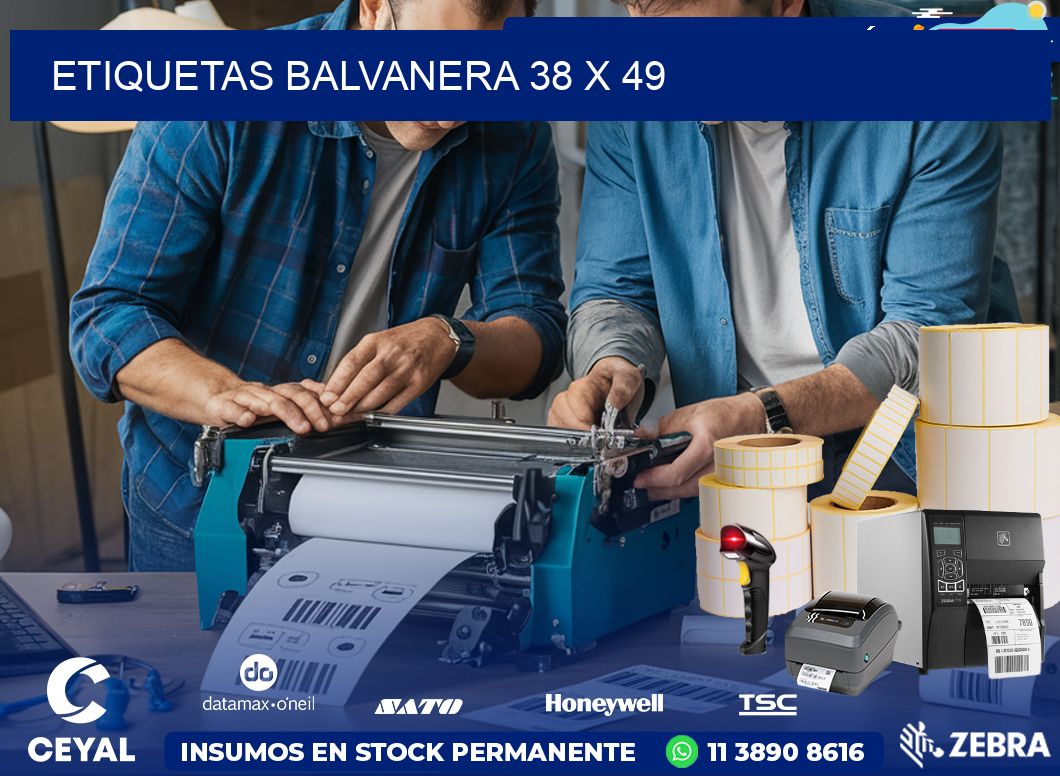 Etiquetas Balvanera 38 x 49