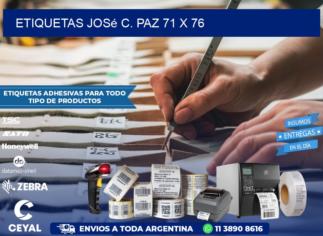 Etiquetas José C. Paz 71 x 76