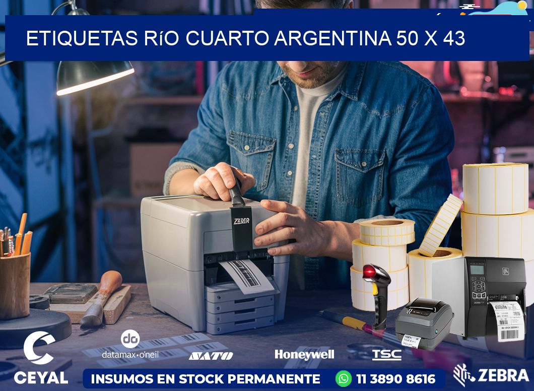 Etiquetas Río Cuarto Argentina 50 x 43