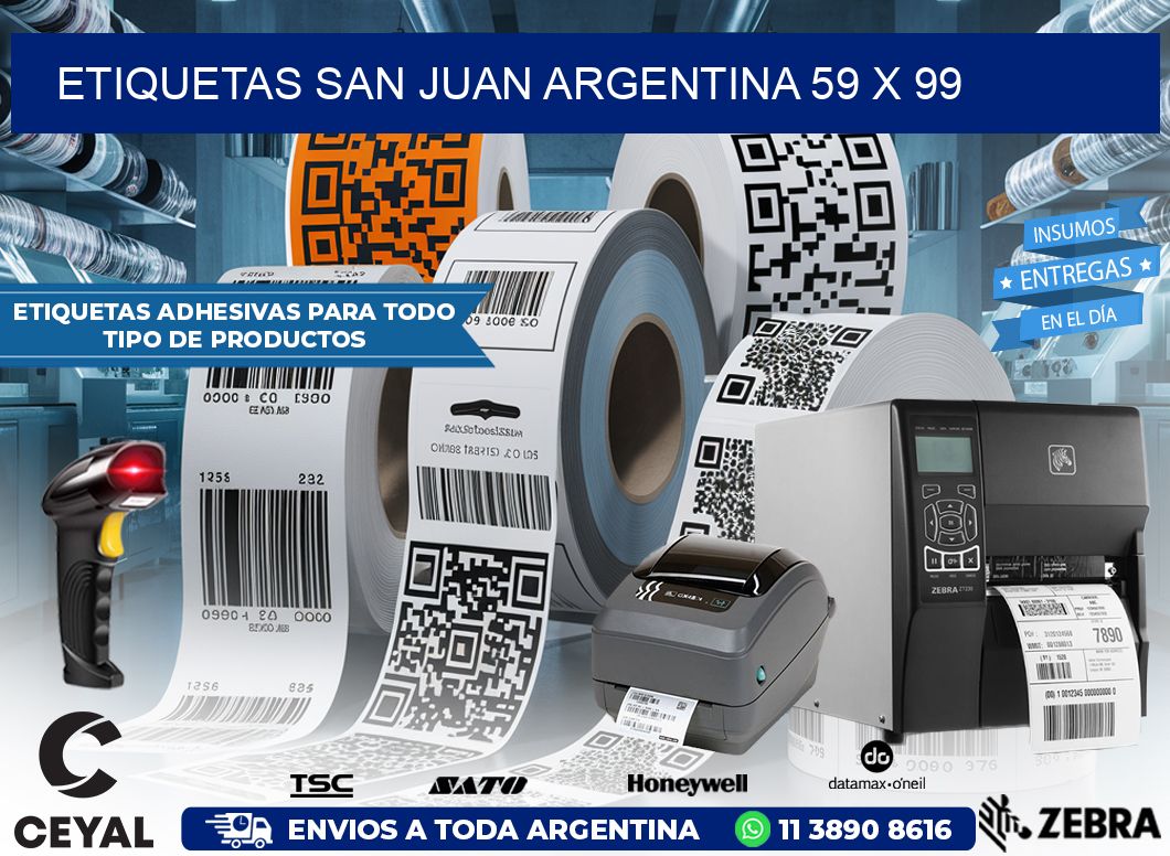 Etiquetas San Juan Argentina 59 x 99