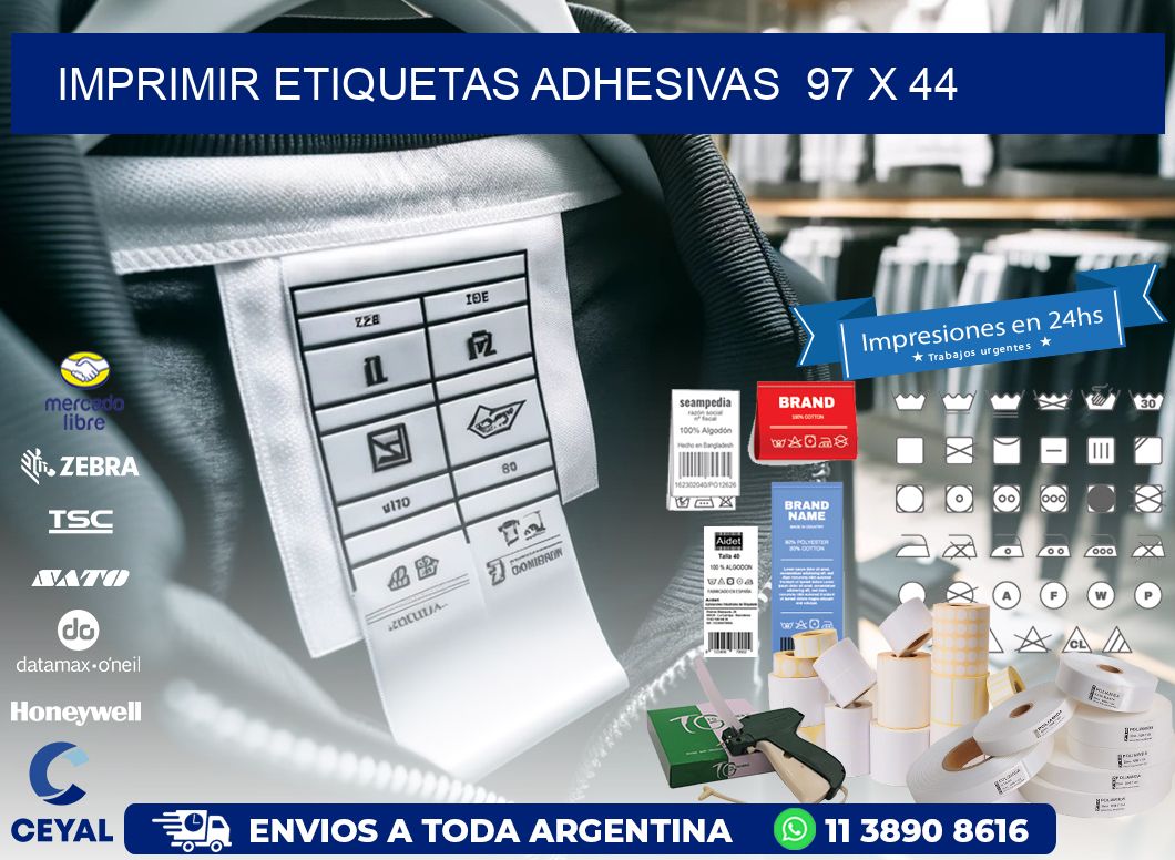 Imprimir Etiquetas adhesivas 97 x 44