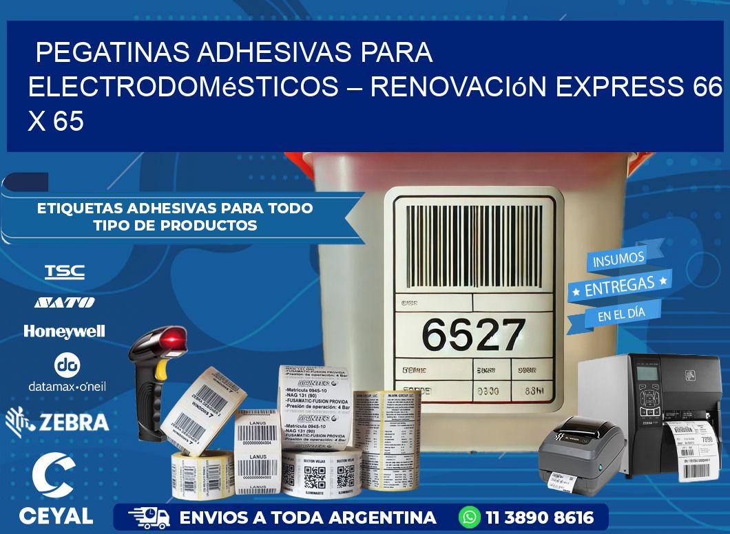 Pegatinas Adhesivas para Electrodomésticos – Renovación Express 66 x 65