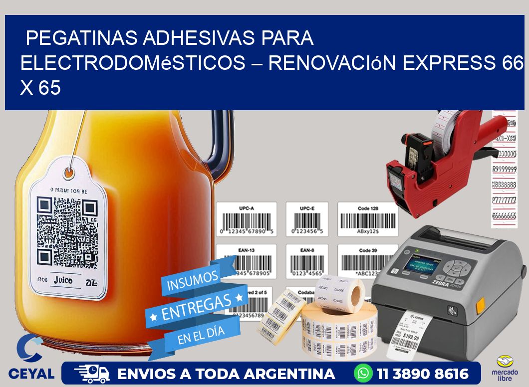 Pegatinas Adhesivas para Electrodomésticos – Renovación Express 66 x 65