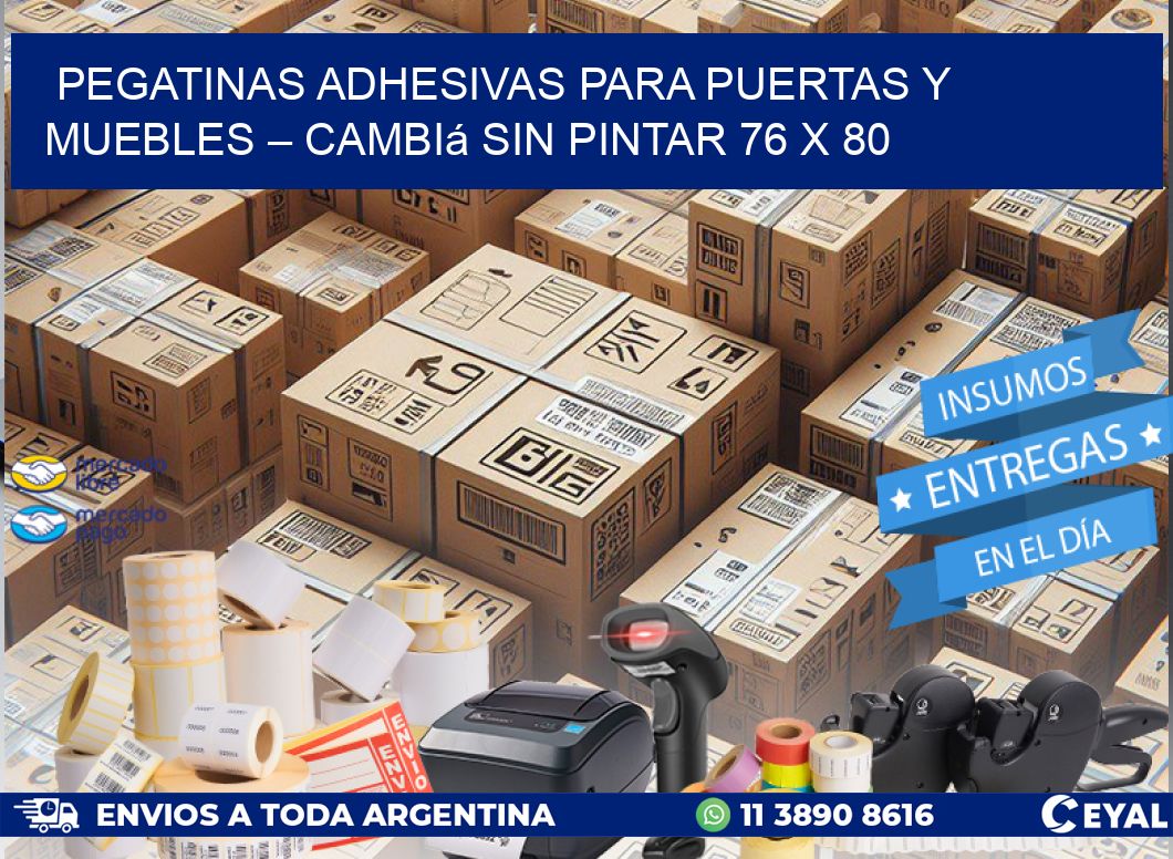 Pegatinas Adhesivas para Puertas y Muebles – Cambiá sin Pintar 76 x 80