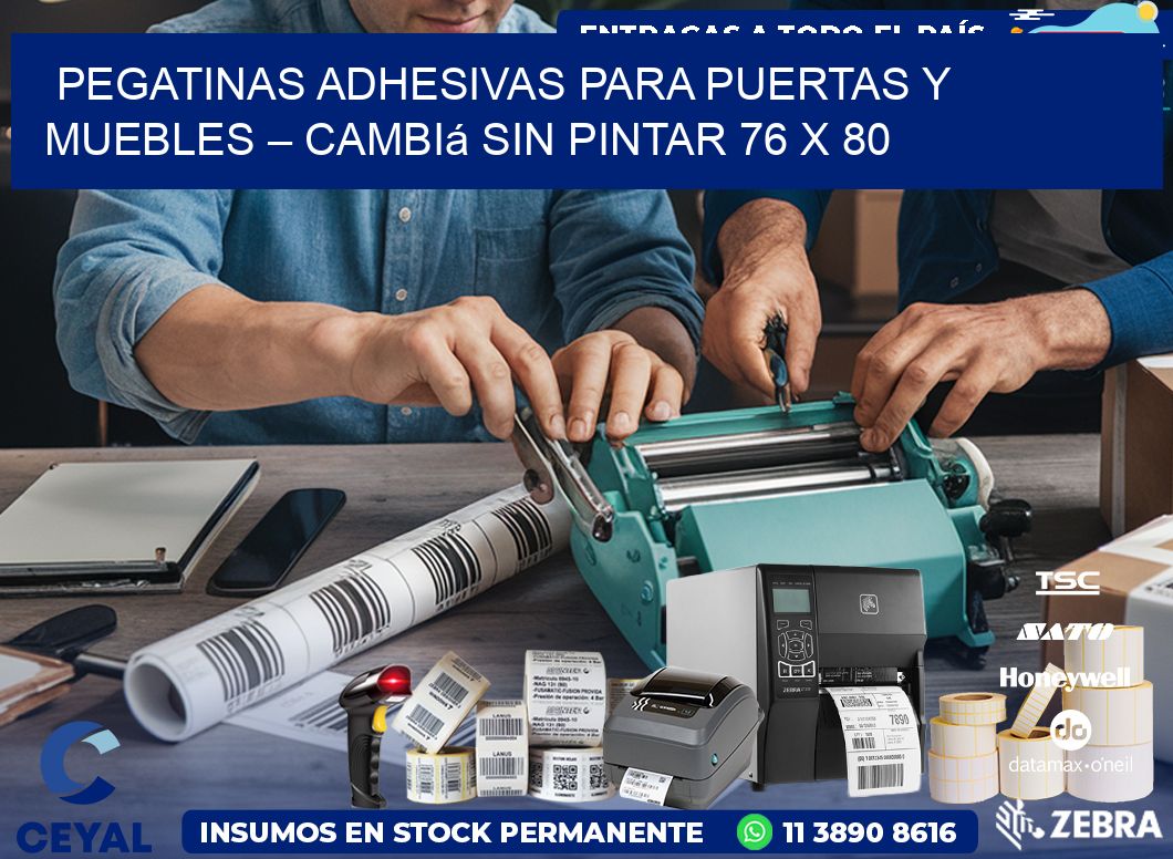 Pegatinas Adhesivas para Puertas y Muebles – Cambiá sin Pintar 76 x 80