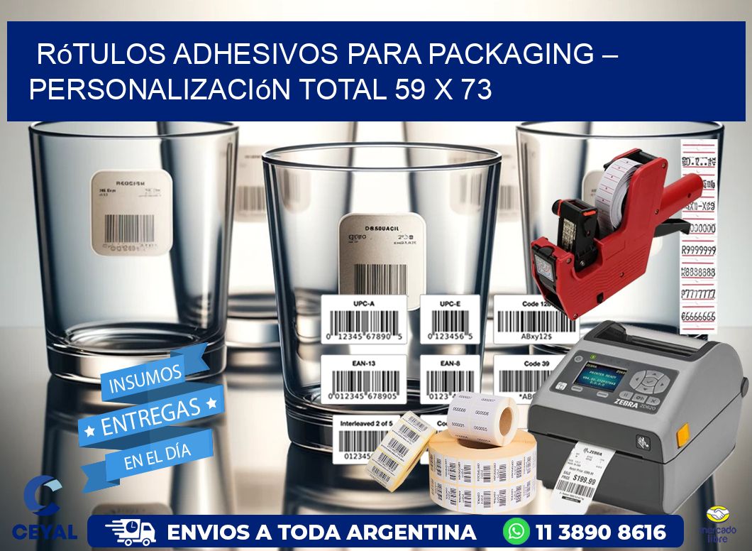 Rótulos Adhesivos para Packaging – Personalización Total 59 x 73