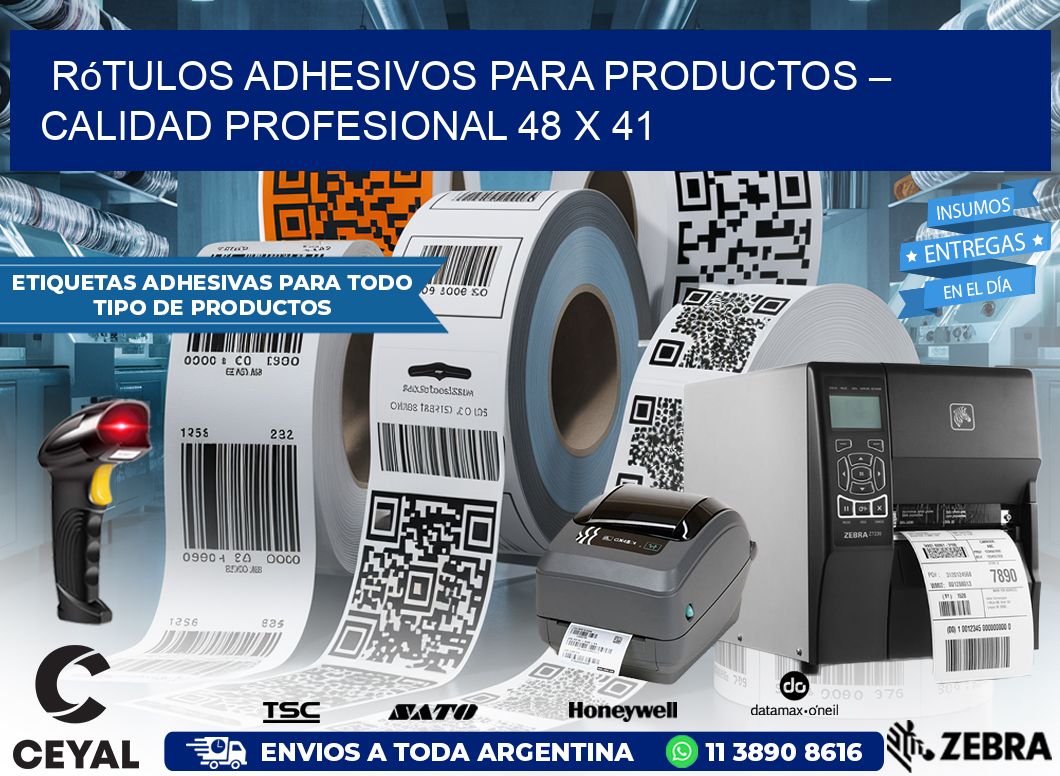 Rótulos Adhesivos para Productos – Calidad Profesional 48 x 41
