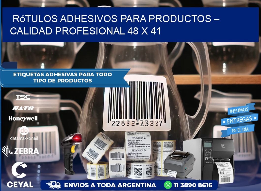 Rótulos Adhesivos para Productos – Calidad Profesional 48 x 41