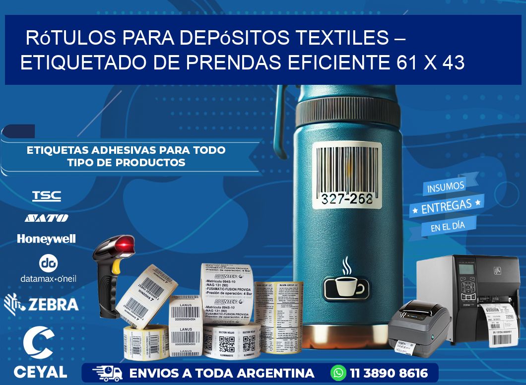 Rótulos para Depósitos Textiles – Etiquetado de Prendas Eficiente 61 x 43