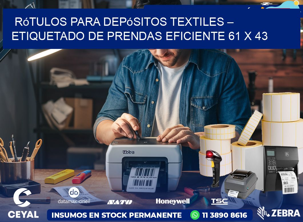 Rótulos para Depósitos Textiles – Etiquetado de Prendas Eficiente 61 x 43