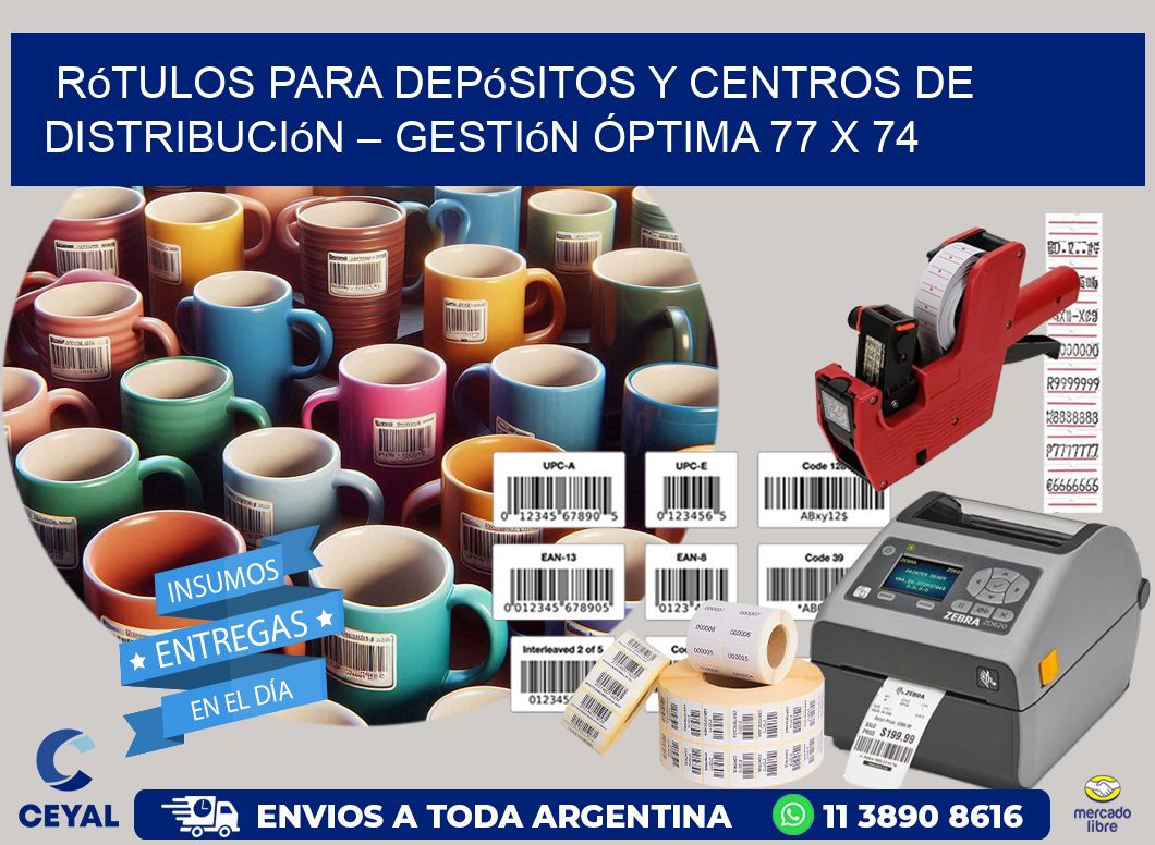 Rótulos para Depósitos y Centros de Distribución – Gestión Óptima 77 x 74