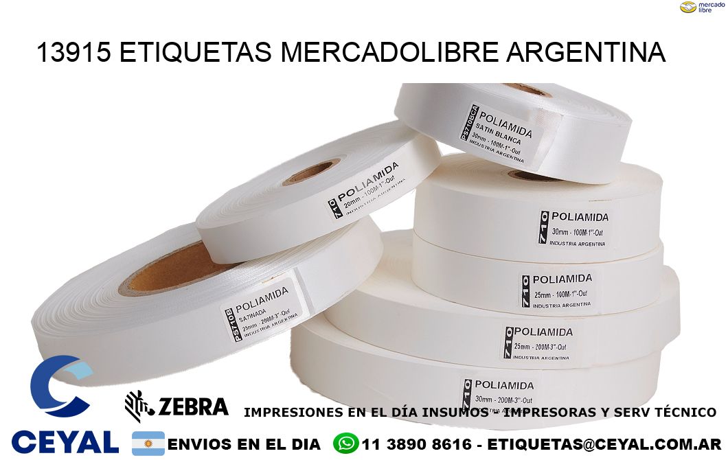 13915 ETIQUETAS MERCADOLIBRE ARGENTINA