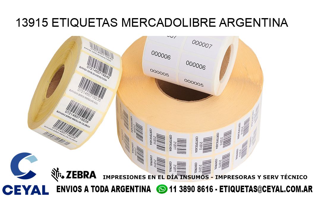 13915 ETIQUETAS MERCADOLIBRE ARGENTINA