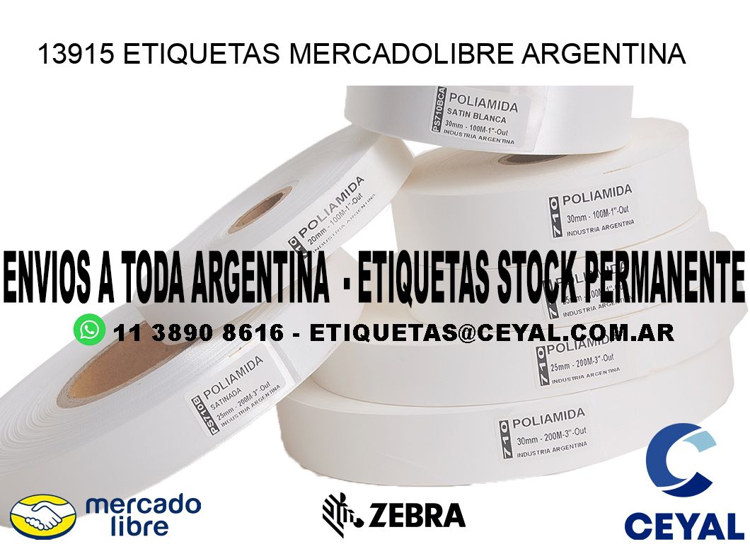 13915 ETIQUETAS MERCADOLIBRE ARGENTINA