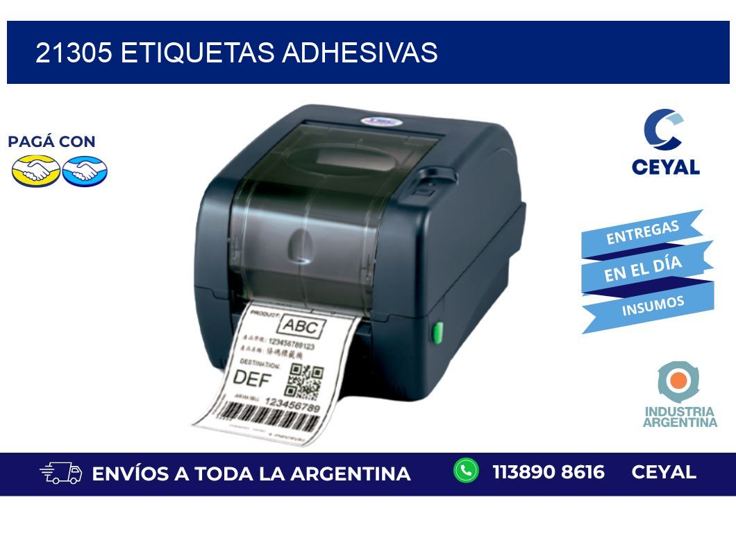 21305 ETIQUETAS ADHESIVAS