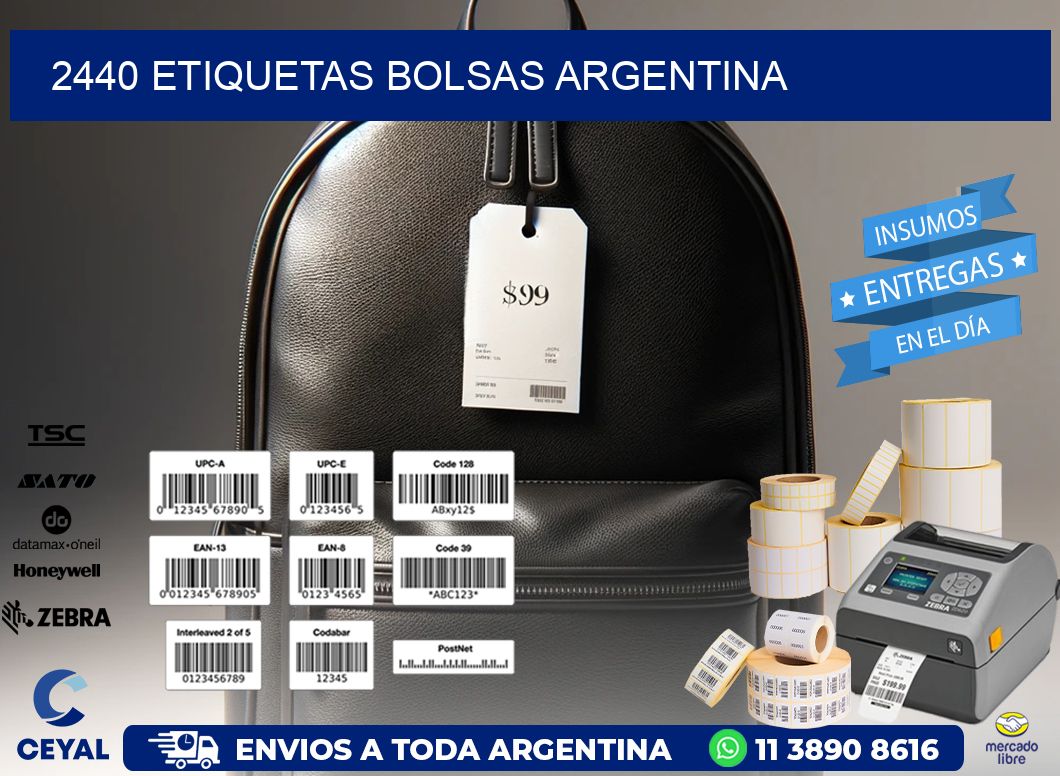2440 ETIQUETAS BOLSAS ARGENTINA
