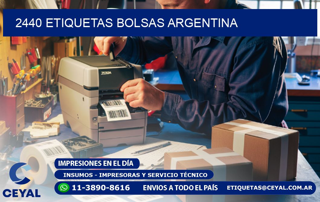 2440 ETIQUETAS BOLSAS ARGENTINA