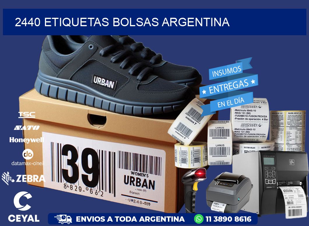 2440 ETIQUETAS BOLSAS ARGENTINA