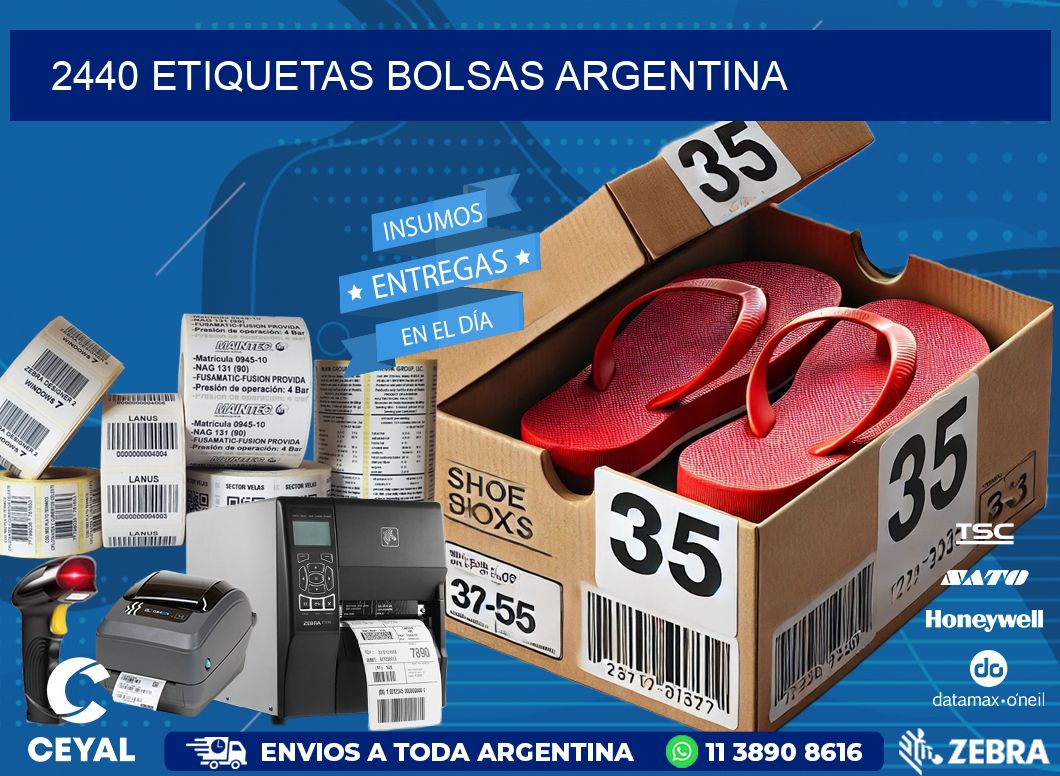 2440 ETIQUETAS BOLSAS ARGENTINA