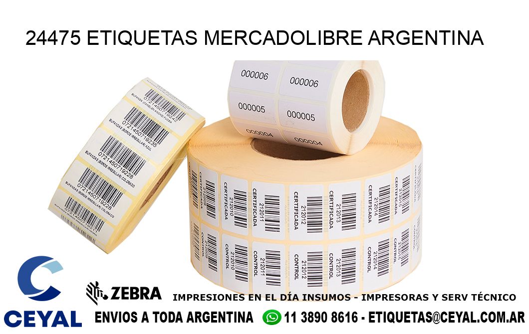 24475 ETIQUETAS MERCADOLIBRE ARGENTINA