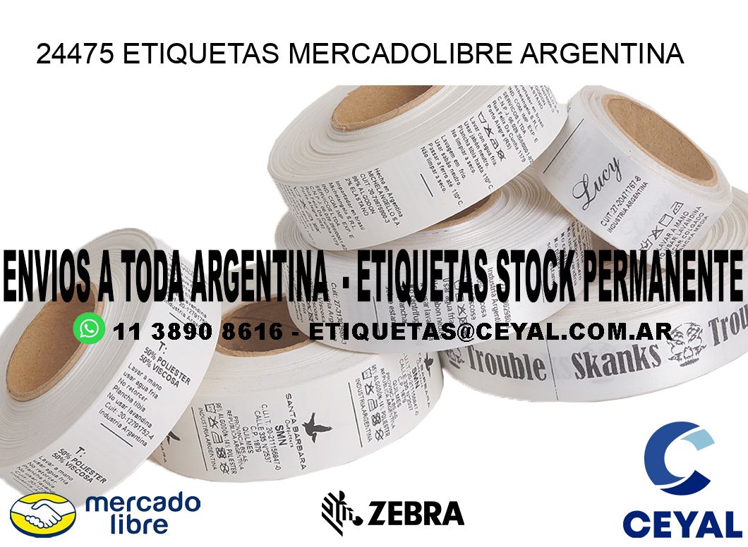 24475 ETIQUETAS MERCADOLIBRE ARGENTINA