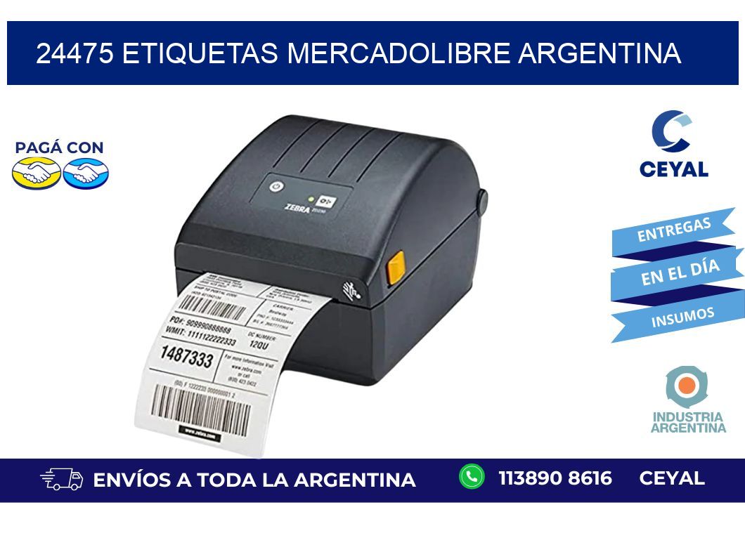24475 ETIQUETAS MERCADOLIBRE ARGENTINA