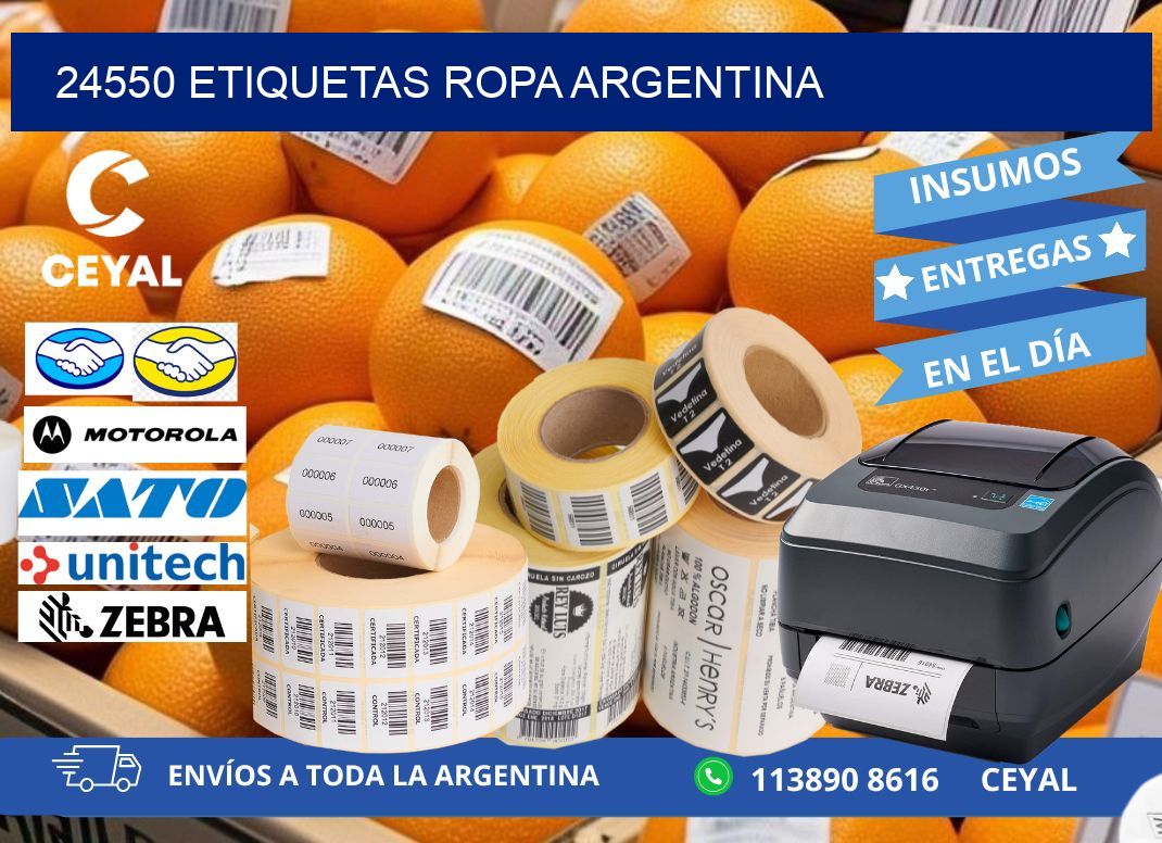 24550 ETIQUETAS ROPA ARGENTINA