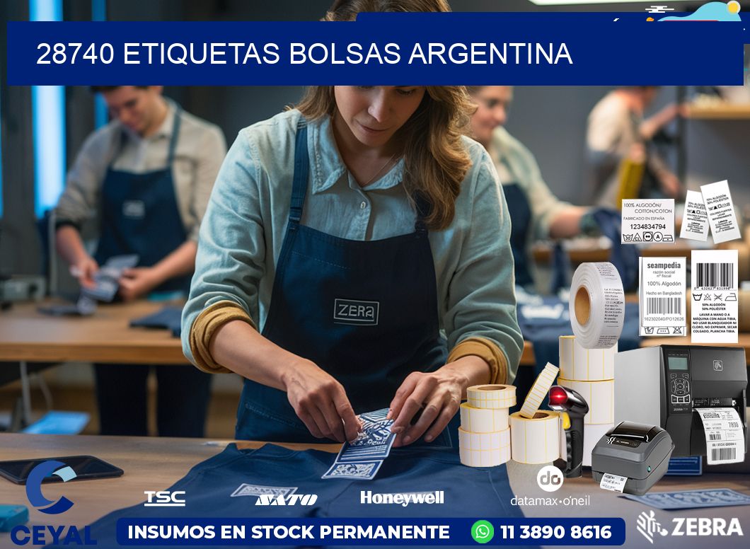 28740 ETIQUETAS BOLSAS ARGENTINA