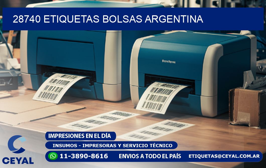 28740 ETIQUETAS BOLSAS ARGENTINA