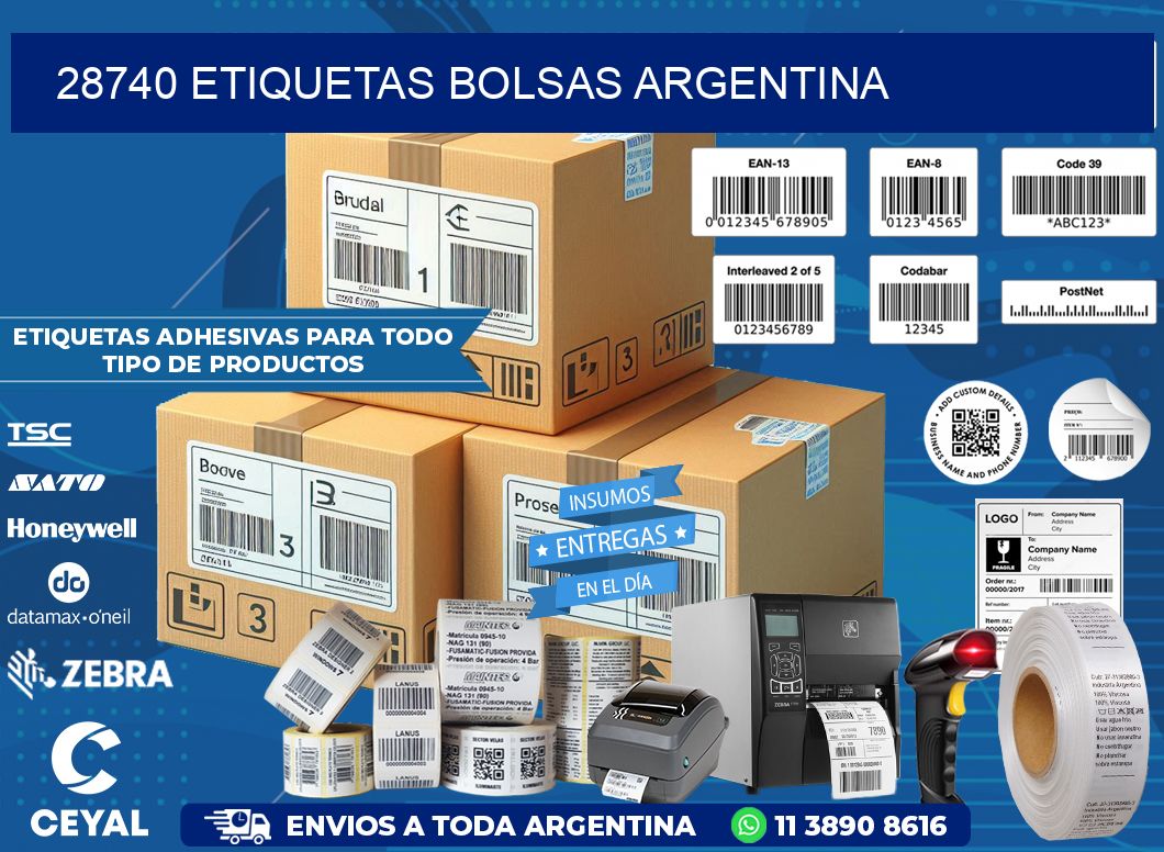 28740 ETIQUETAS BOLSAS ARGENTINA