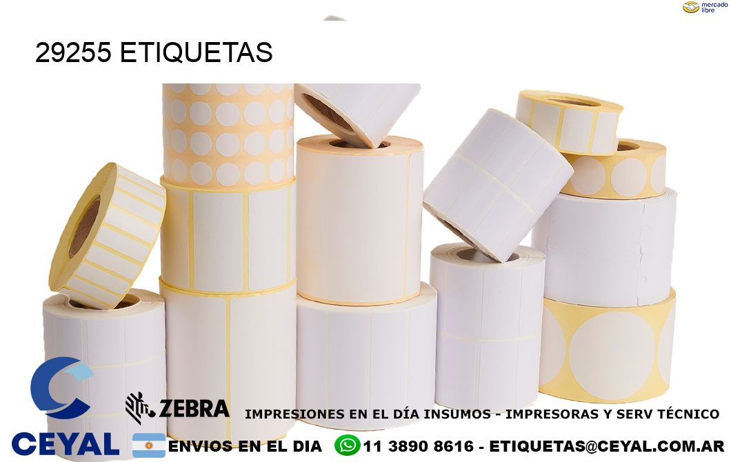29255 ETIQUETAS